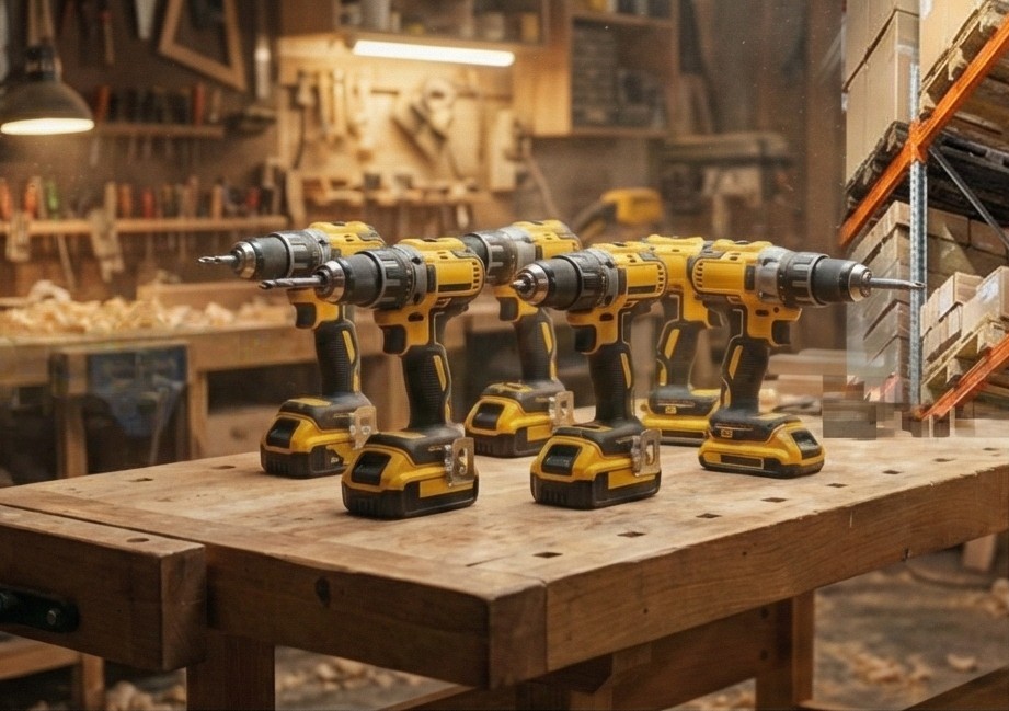 Sarı endüstriyel elektrikli matkap ve uçları